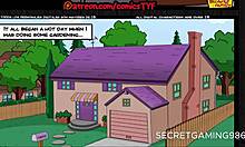 Мардж Симпсън изневерява на Хоумър със съседа си Нед в весела порно пародия