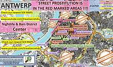 안트베르프의 거리 매춘 지도