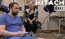Patient med naturlige bryster bliver interviewet og kneppet af en læge på hospitalet